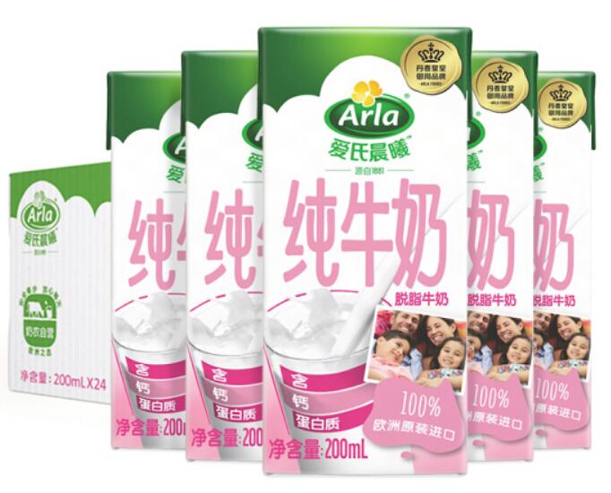 爱氏晨曦脱脂牛奶的热量