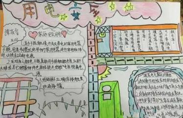用电安全记心中手抄报图片9