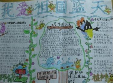 蓝天保卫战手抄报简单又好看8