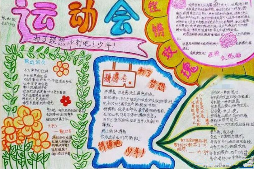 迎二青会手抄报图片大全11