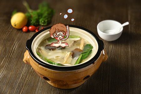 海蛎香菇豆腐汤的做法
