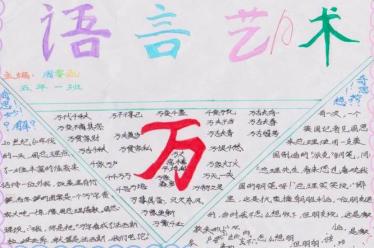 语言的魅力手抄报图片3