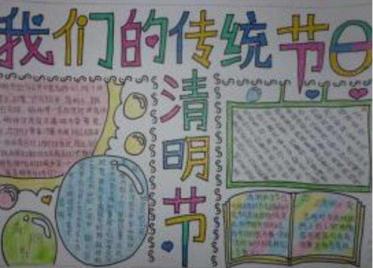 二十四节气清明手抄报