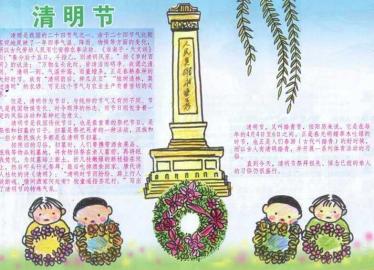 二十四节气清明手抄报