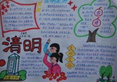 二十四节气清明手抄报