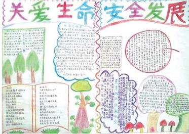 安全发展手抄报图片