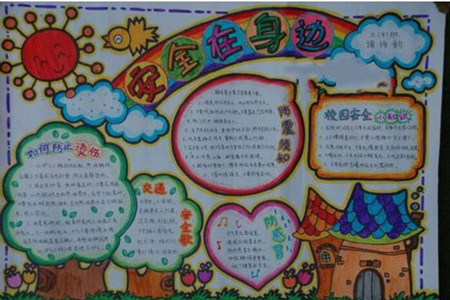安全发展手抄报图片