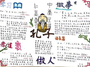孔子手抄报图片大全2