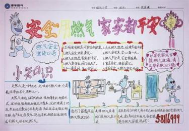 燃气知识手抄报图片大全3