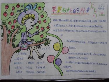 苹果树上的外婆手抄报3