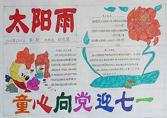 小学生七一手抄报图片大全