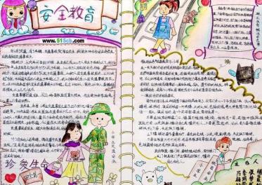 中学生安全手抄报