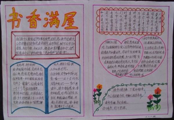 爱读书爱思考手抄报图片大全3