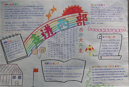 走进西部手抄报图片3
