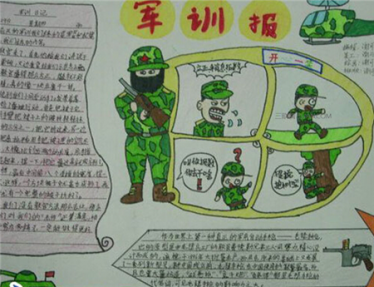 军训生活手抄报图片大全2