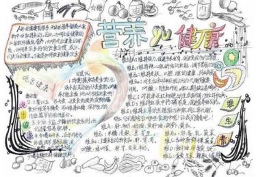 健康营养手抄报图片大全集