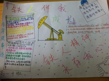 铁人精神手抄报图片3