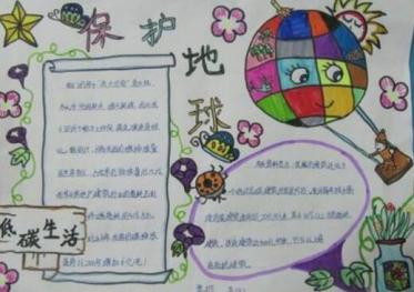保护地球手抄报