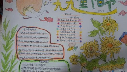 九九重阳节手抄报图片大全1