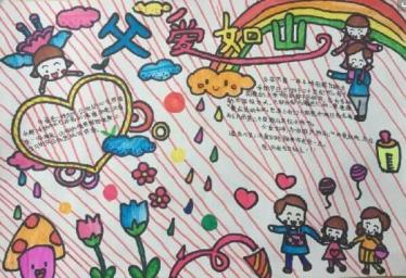 父亲节手抄报简单好画