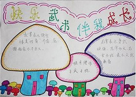 武术手抄报简单又漂亮1