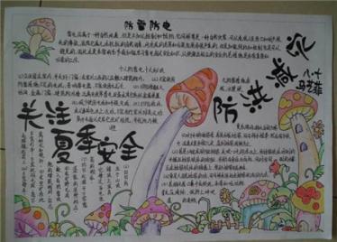 防洪防汛手抄报图片3