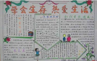 热爱生活手抄报图片2