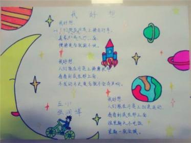 月球手抄报图片大全3