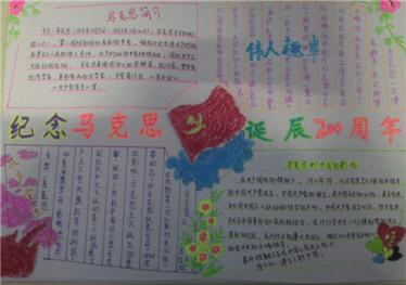 马克思手抄报图片大全2
