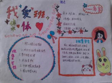 热爱班集体手抄报图片2