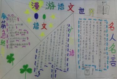 语文世界手抄报图片7
