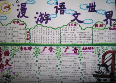 语文世界手抄报图片9