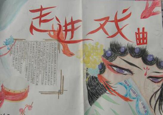 脸谱手抄报图片大全11