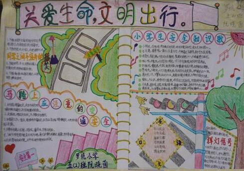 交通安全手抄报简单的1