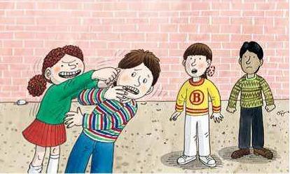 不要跟弟弟妹妹打架Don't fight with your little brother,sister