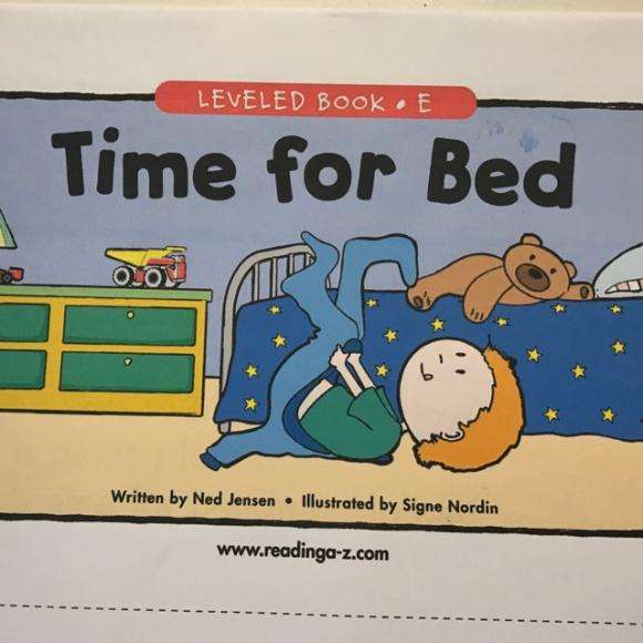 Time For Bed该睡觉啦