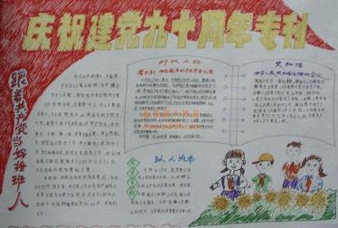 2019建党98周年手抄报内容2
