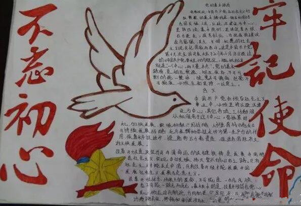 不忘初心手抄报图片大全3