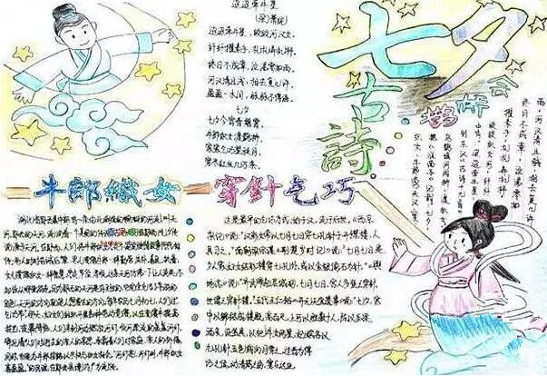 七夕手抄报内容简单1