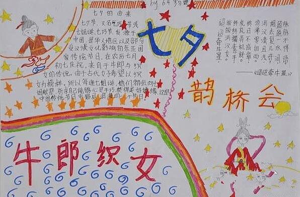 七夕手抄报内容简单2