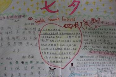 七夕优秀手抄报图片3
