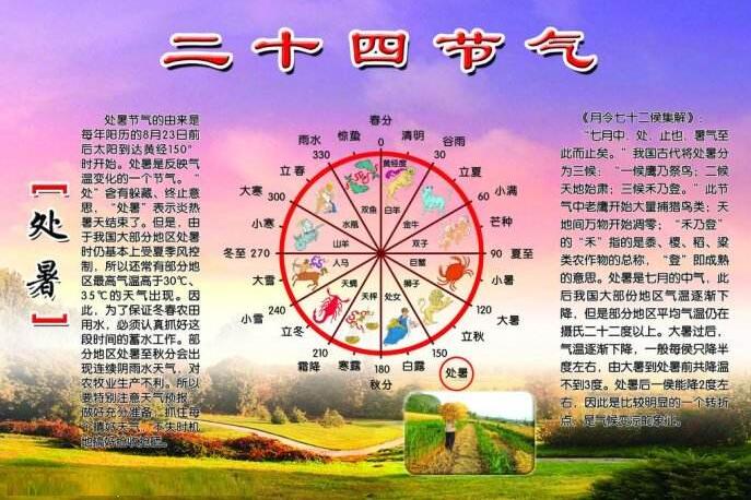 关于处暑的手抄报图片简单3