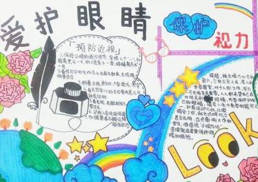 保护视力从我做起手抄报图片1
