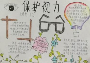 保护视力从现在做起手抄报2