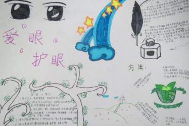 爱护眼睛漂亮的手抄报3