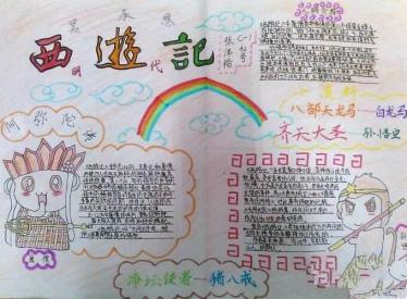 初中西游记手抄报图片3