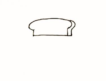面包机简笔画步骤图2