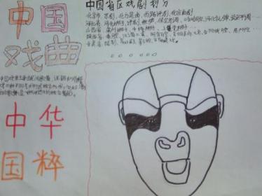 简单的戏曲手抄报图片1