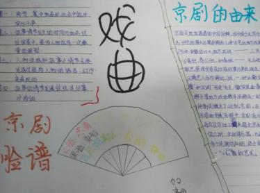 简单的戏曲手抄报图片2