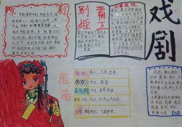 简单的戏曲手抄报图片3